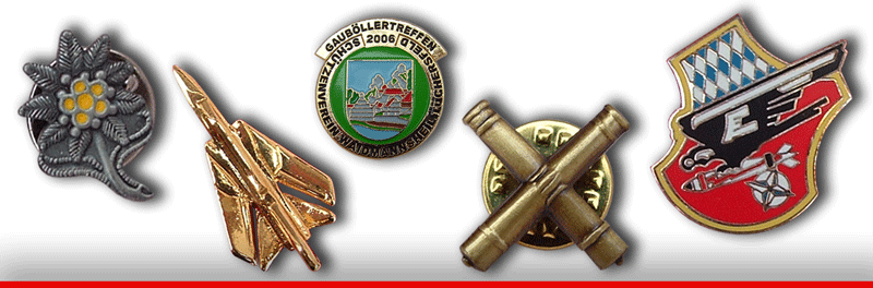 Weitere Infos zu Pins & Anstecker... Herstellung von Pins, Mini-Pins, Anstecker, Metallanstecker mit eigenem Wappen, Motiv oder Logo