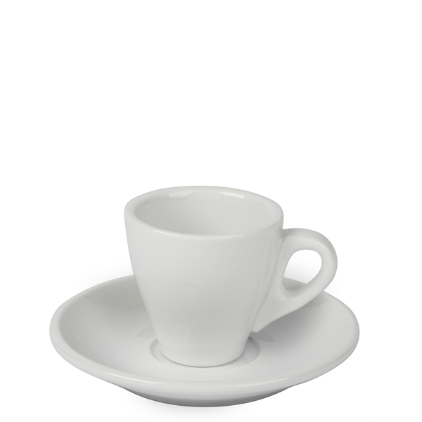 Espresso Tasse (Obertasse & Untertasse) Espressotasse bedruckt mit dem eigenen Motiv, Wappen oder Logo von der Schwemmlein GmbH aus Bayreuth