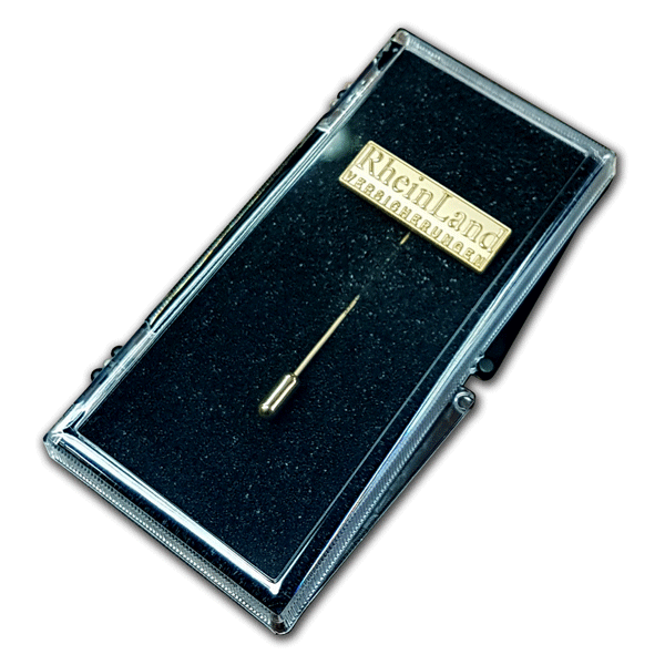 Etui, Stickpin-Etui, Kunststoffetui für Pins, Softpins, Anstecker, Reversnadel, Hutnadel in verschiedenen Größen und Ausführungen für repräsentative Zwecke.