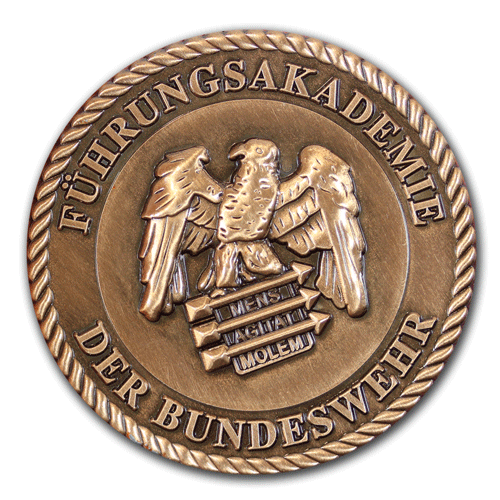 Medaillen, Münzen, Coins, Challenge-Coins, Commander’s Coins für das Heer der Bundeswehr mit eigenem Motiv, Wappen oder Logo gefertigt, von der W. Schwemmlein GmbH aus Bayreuth in Gold, Silber, Bronze, Kupfer oder Messing.