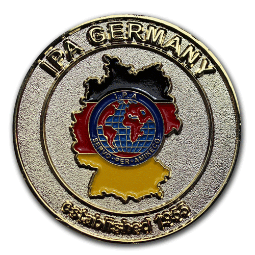 Coin, Challenge Coin geprägt mit dem eigenen Motiv, Wappen oder Logo für die Polizei von der W. Schwemmlein GmbH