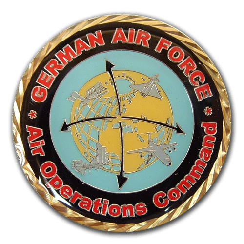 Sonderanfertigungen von Münzen und Coins für die Luftwaffe der Bundeswehr mit eigenem Wappen, Motiv oder Logo