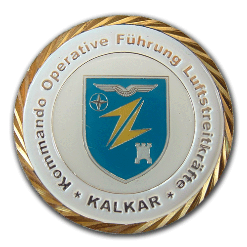 Challenge Coin hochwertig geprägt für die Luftwaffe der Bundewehr von der W. Schwemmlein GmbH