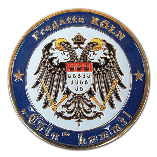 Sonderanfertigung von Münzen und Coins für die Bundeswehr Marine mit dem eigenen Wappen, Motiv oder Logo