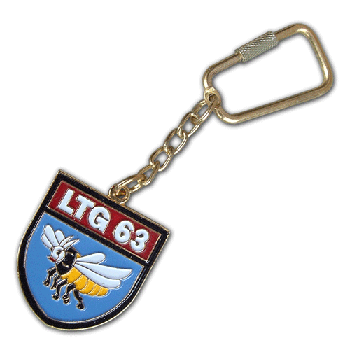 Schlüsselanhänger aus Metall, Lederanhänger für die Bundeswehr, Polizei, Zoll, Bundespolizei, Feuerwehr, THW, Vereine und Firmen mit dem eigenen Wappen, Logo oder Motiv, fertigt die W. Schwemmlein GmbH aus Bayreuth in geprägter oder gedruckter Ausführung