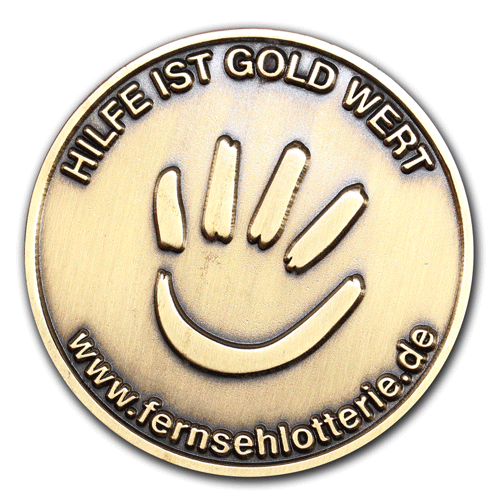 Taler, Pfandmünzen, Medaillen, Münzen, Coins für Städe, Gemeinden, Vereine, Firmen oder Privat mit eigenem Motiv, Wappen oder Logo, gefertigt von der W. Schwemmlein GmbH aus Bayreuth in Gold, Silber, Bronze, Kupfer oder Messing.