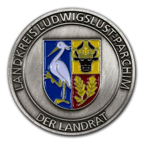 Medaillen, Münzen, Coins für Städe, Gemeinden, Vereine, Firmen oder Privat mit eigenem Motiv, Wappen oder Logo, gefertigt von der W. Schwemmlein GmbH aus Bayreuth in Gold, Silber oder Bronze.