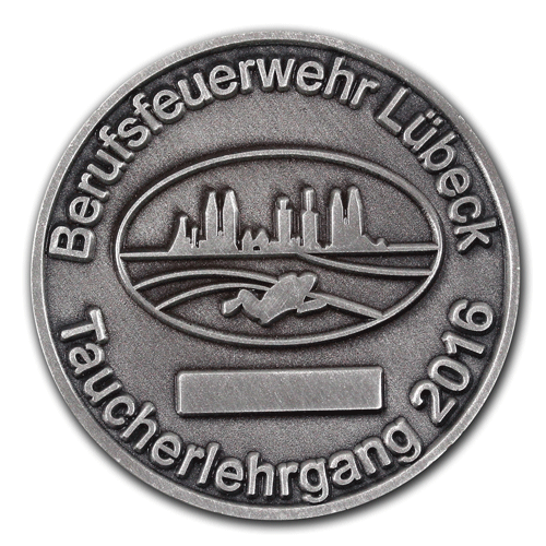 Medaillen, Münzen, Coins für Städe, Gemeinden, Vereine, Firmen oder Privat mit eigenem Motiv, Wappen oder Logo, gefertigt von der W. Schwemmlein GmbH aus Bayreuth in Gold, Silber oder Bronze.