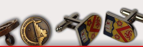 Weitere Infos zu Manschettenknöpfe... Sonderanfertigung von Manschettenknöpfe, Hemdknöpfe aus Metall mit eigenem Wappen oder Motiv