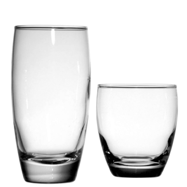 Lomgdrink / Whisky / Soda Longdrinkglas, Whiskyglas, Sodaglas bedruckt mit dem eigenen Motiv, Wappen oder Logo von der Schwemmlein GmbH aus Bayreuth