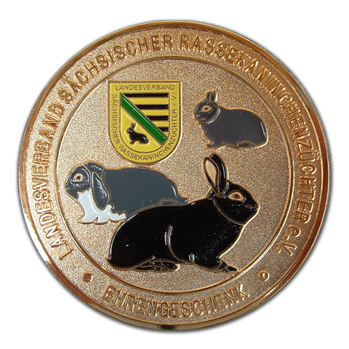 Medaillen mit dem eigenen Motiv geprägt