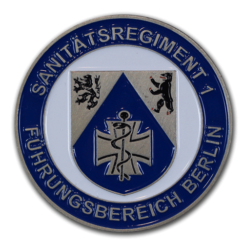 Medaillen, Münzen, Coins, Challenge-Coins, Commander’s Coins für das Heer der Bundeswehr mit eigenem Motiv, Wappen oder Logo gefertigt, von der W. Schwemmlein GmbH aus Bayreuth in Gold, Silber, Bronze, Kupfer oder Messing.