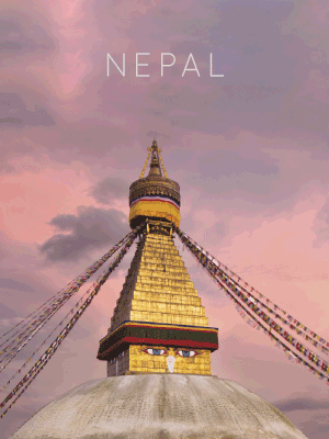 Bild: Bodhnath Stupa, Kathmandu Nepal