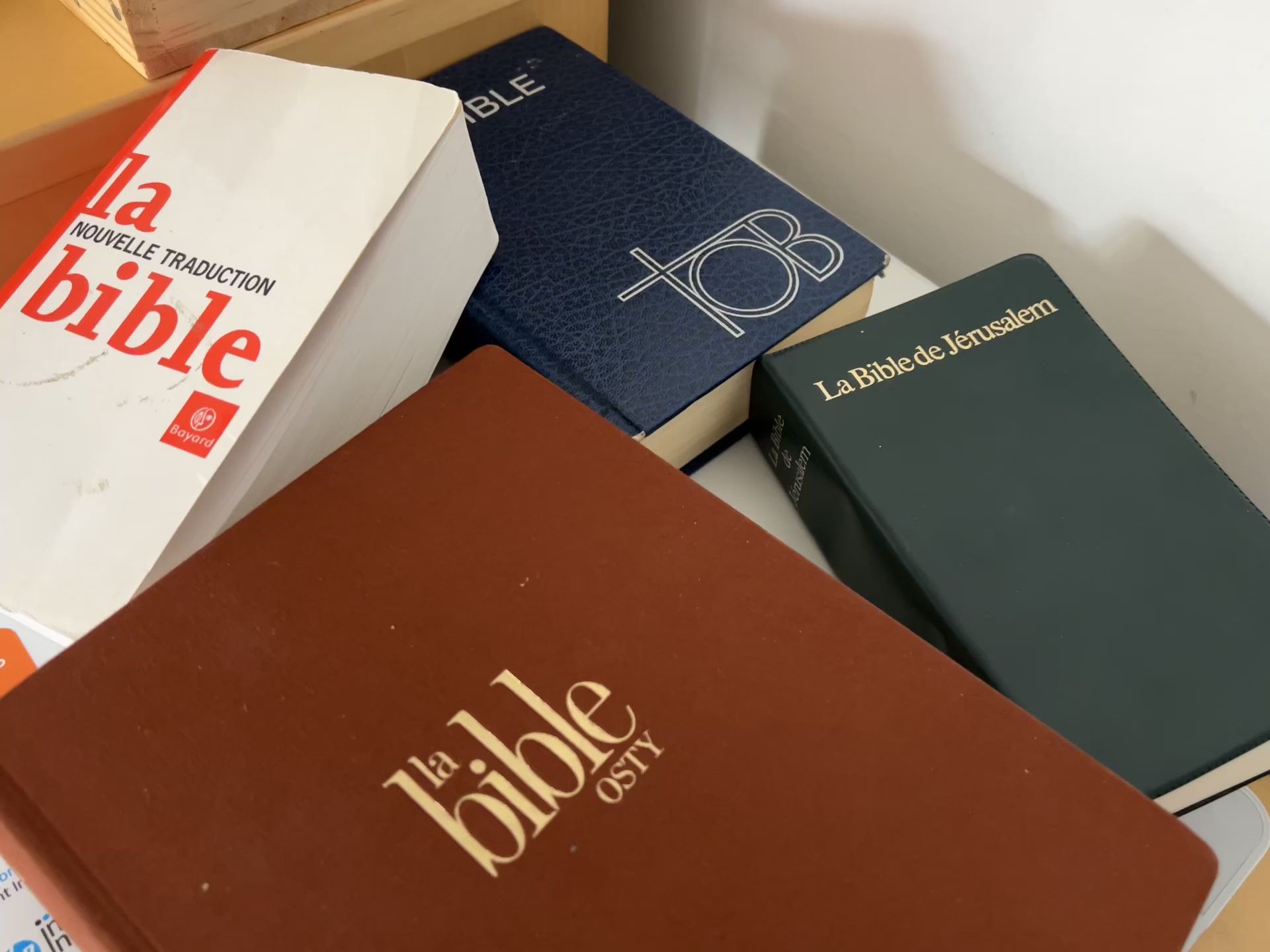 Différentes traductions de la Bible
