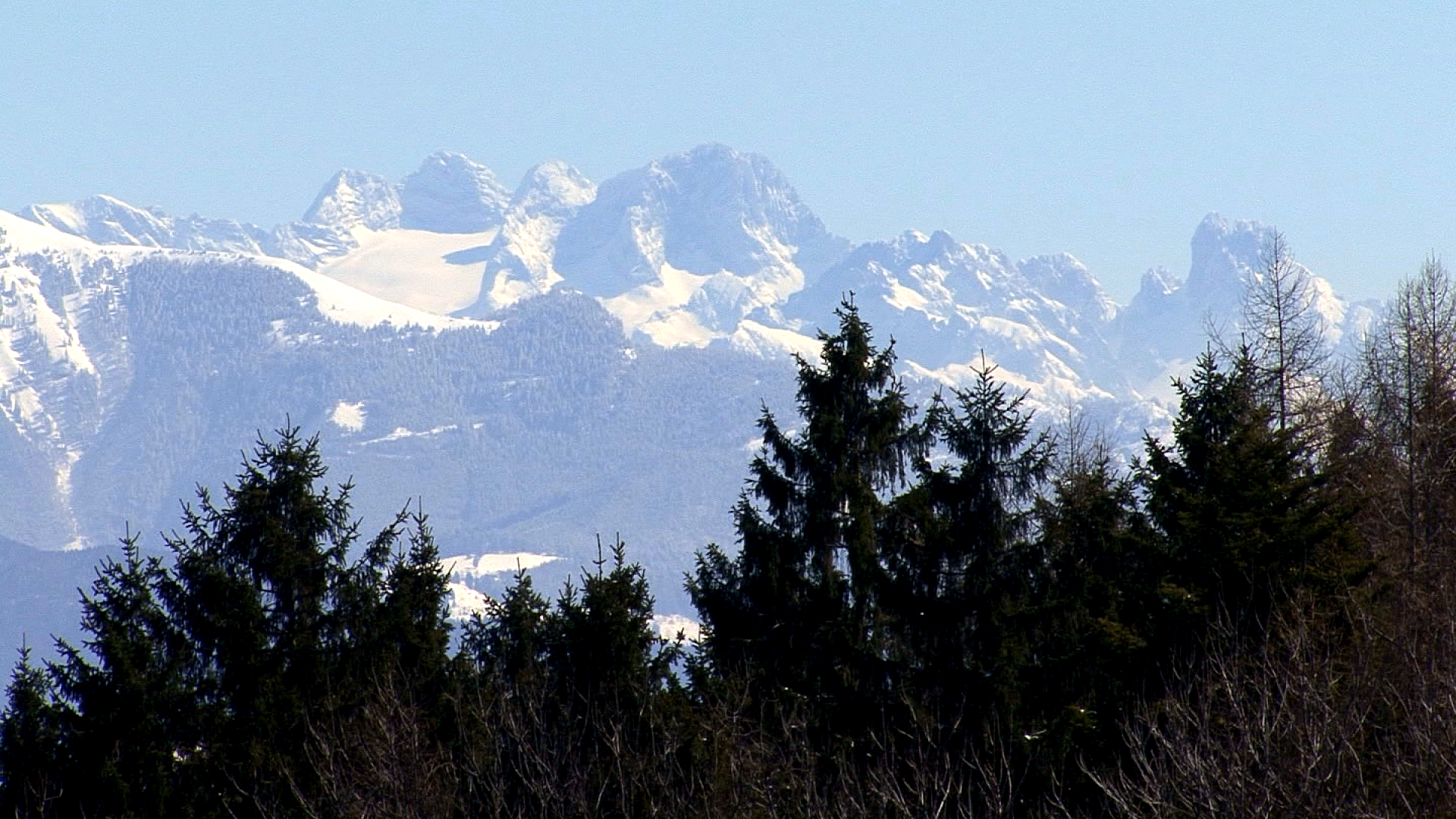 Blick vom Johanneshögl in die Berchtesgadener Alpen