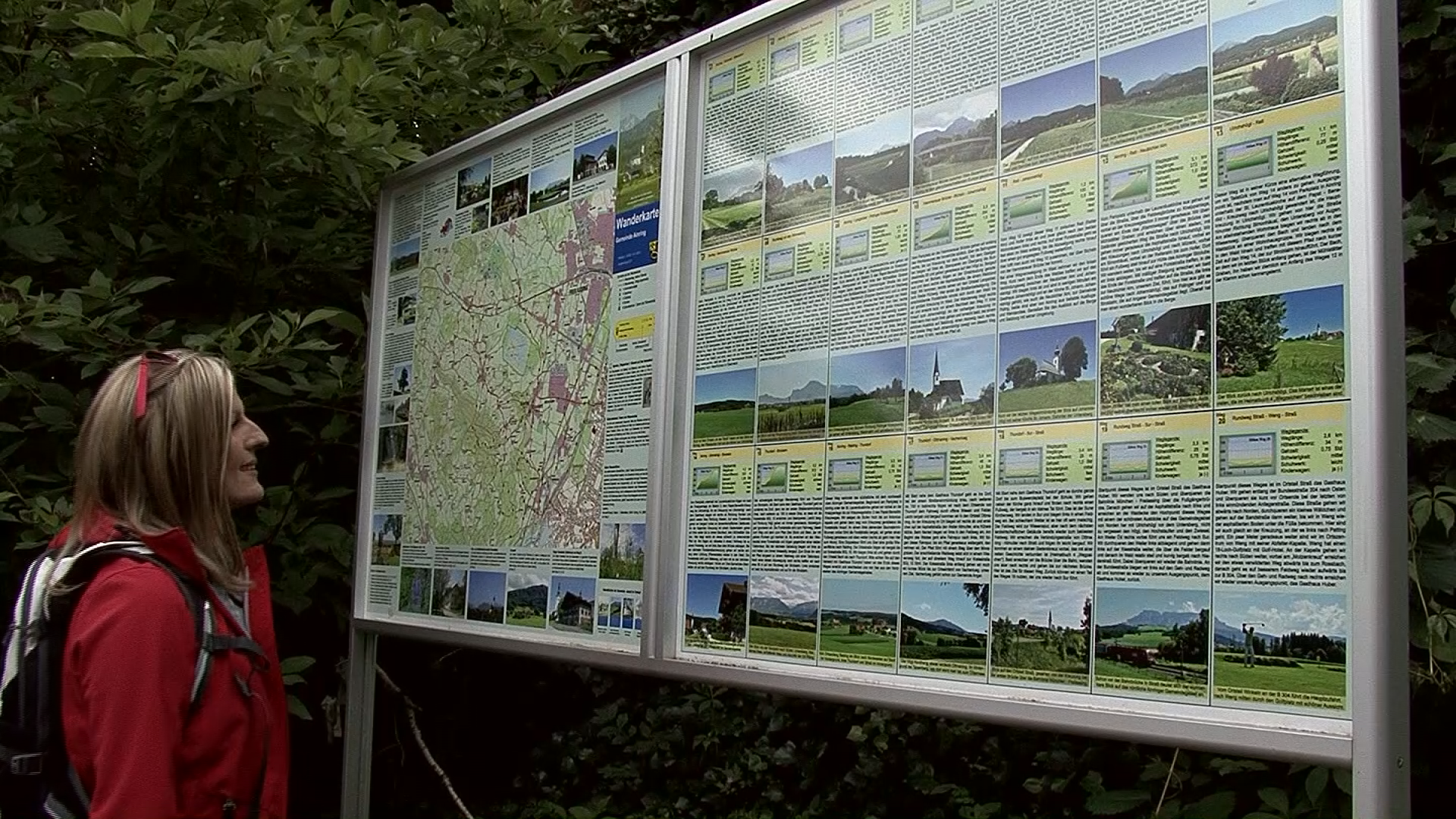 Übersichtstafel Wanderwege Ainring und Umgebung