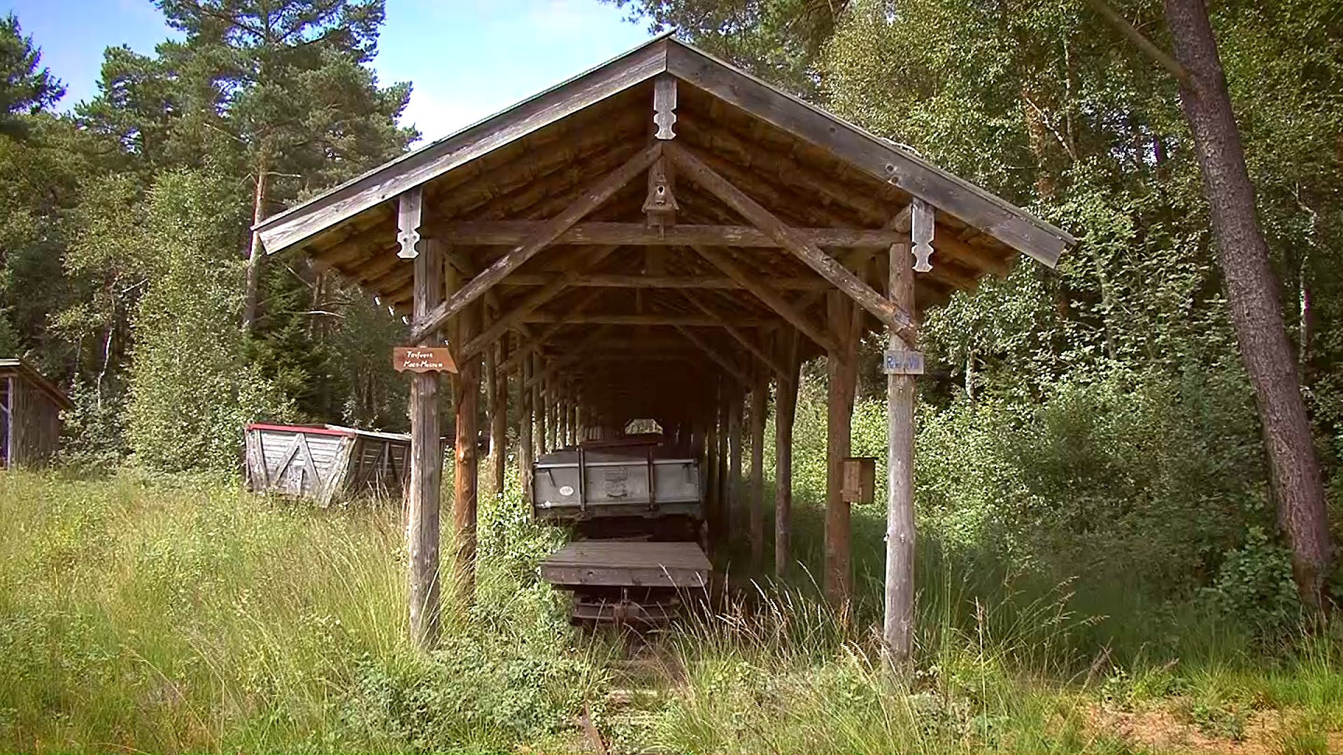 Alter Lorenbahnhof Torfabbau Ainringer Moos