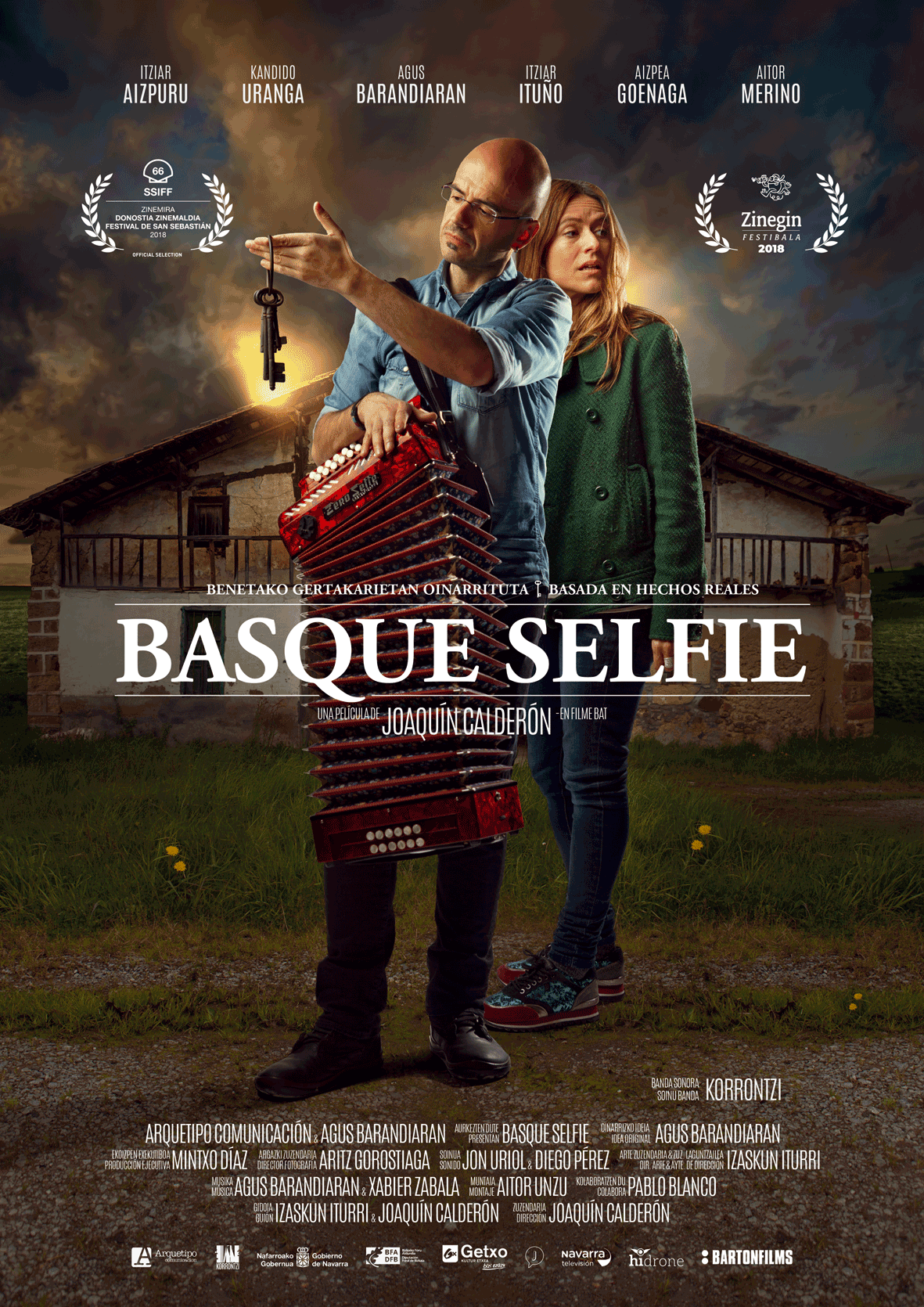 Cartel basque selfie