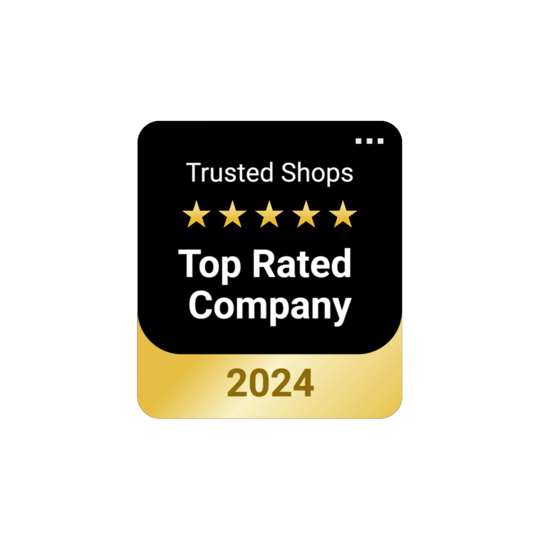 Wir sind Trusted Shop Gewinner Top Rated Company bei Trusted Shop ist Ziajashop Österreich
