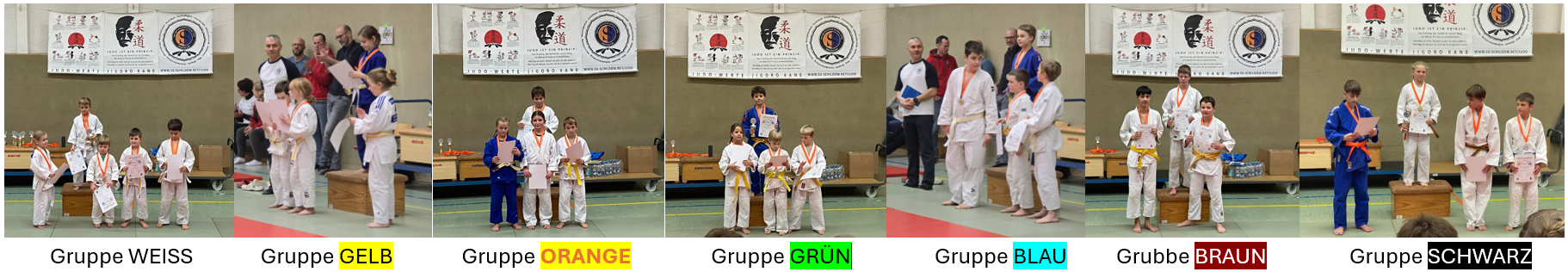 Gruppen beim 2. Randori-Turnier der SG Schildow e.V.